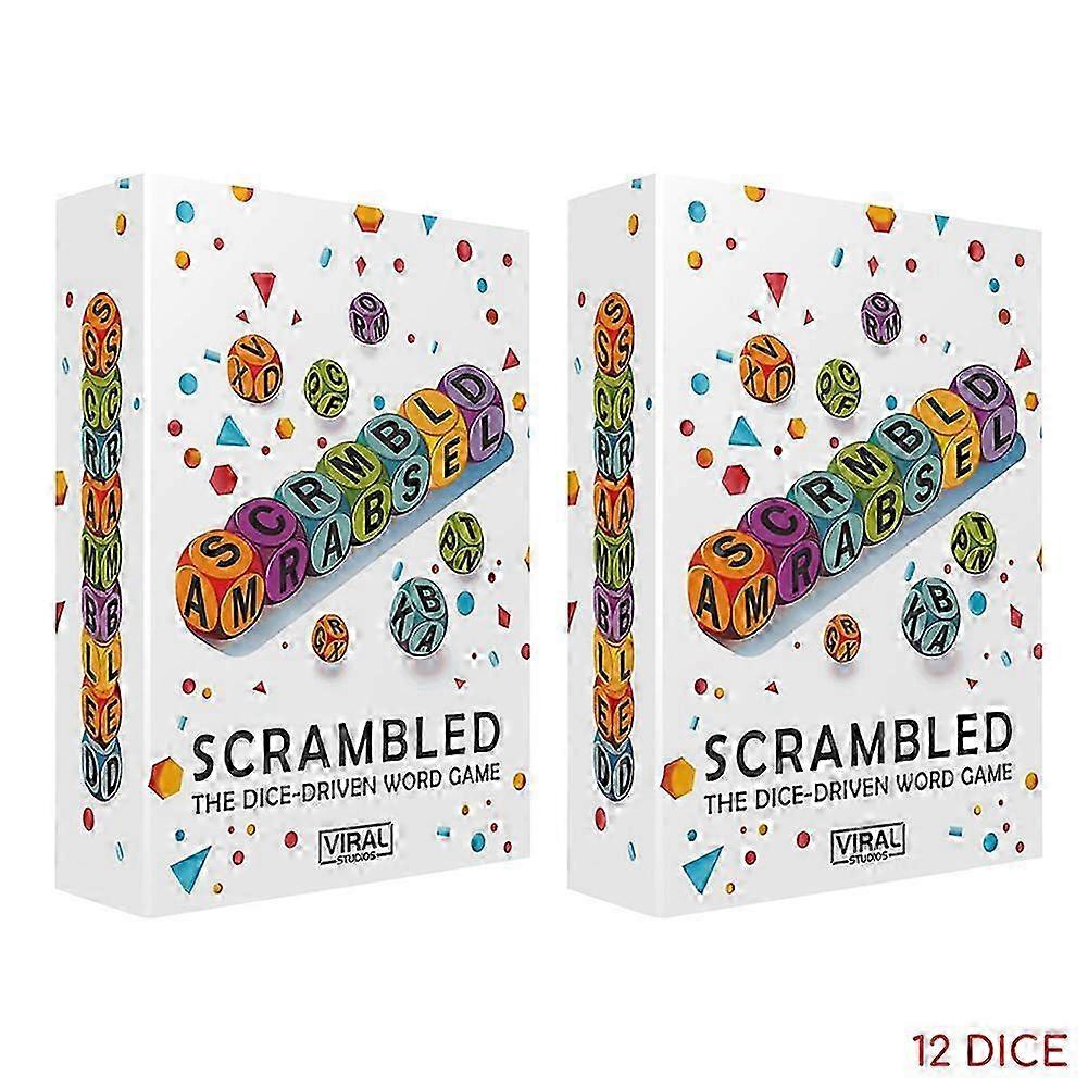 Scrambled Dice Game Fast-Paced Word Party Game | Spell, Shout, and Win in This Ultimate Brain-Sprint Challenge for 1-5 Players for Families,