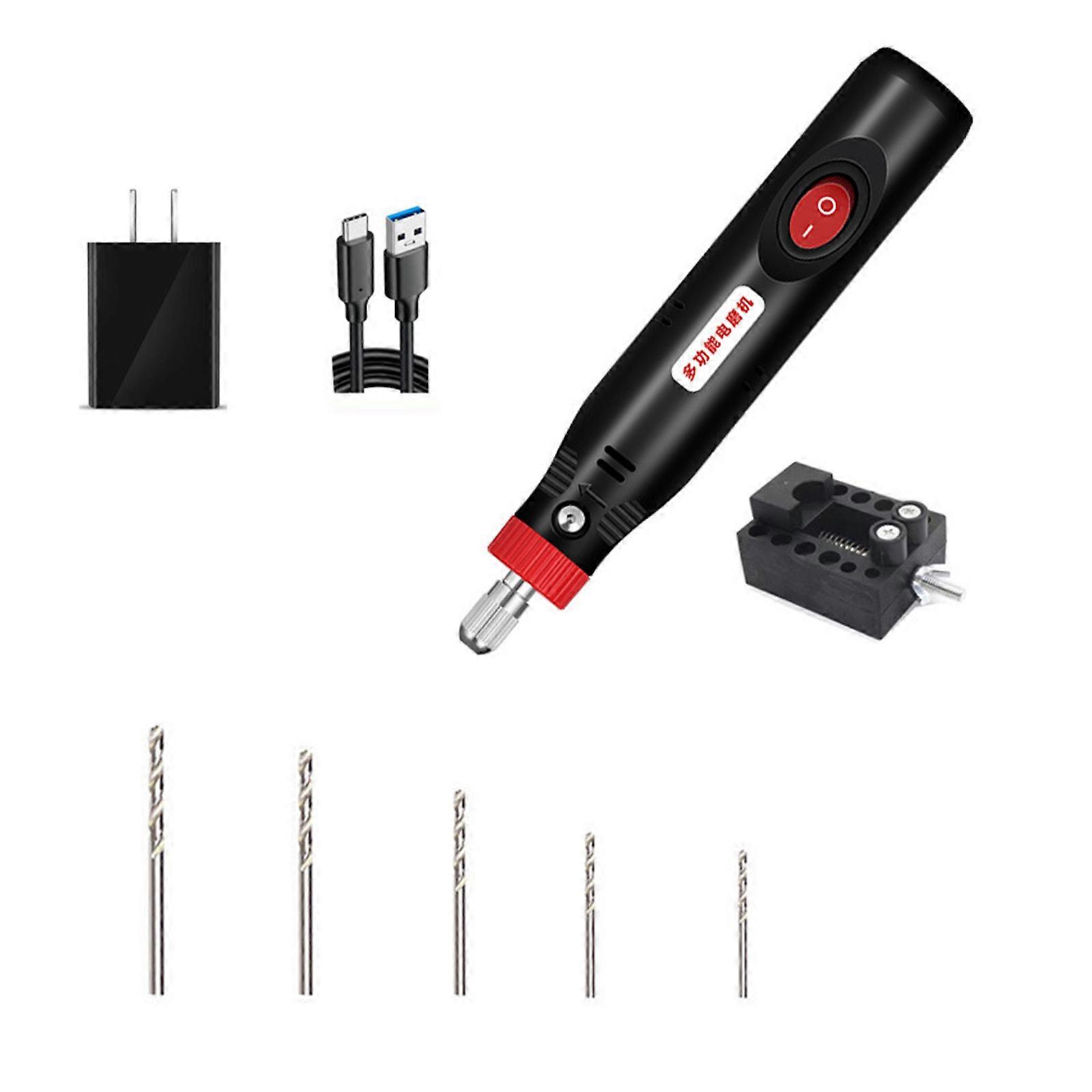 Cordless Compact Electric Drill Tool Multipurpose Hole Punching Tool For Jewelry Making Craft Projects Multicolor