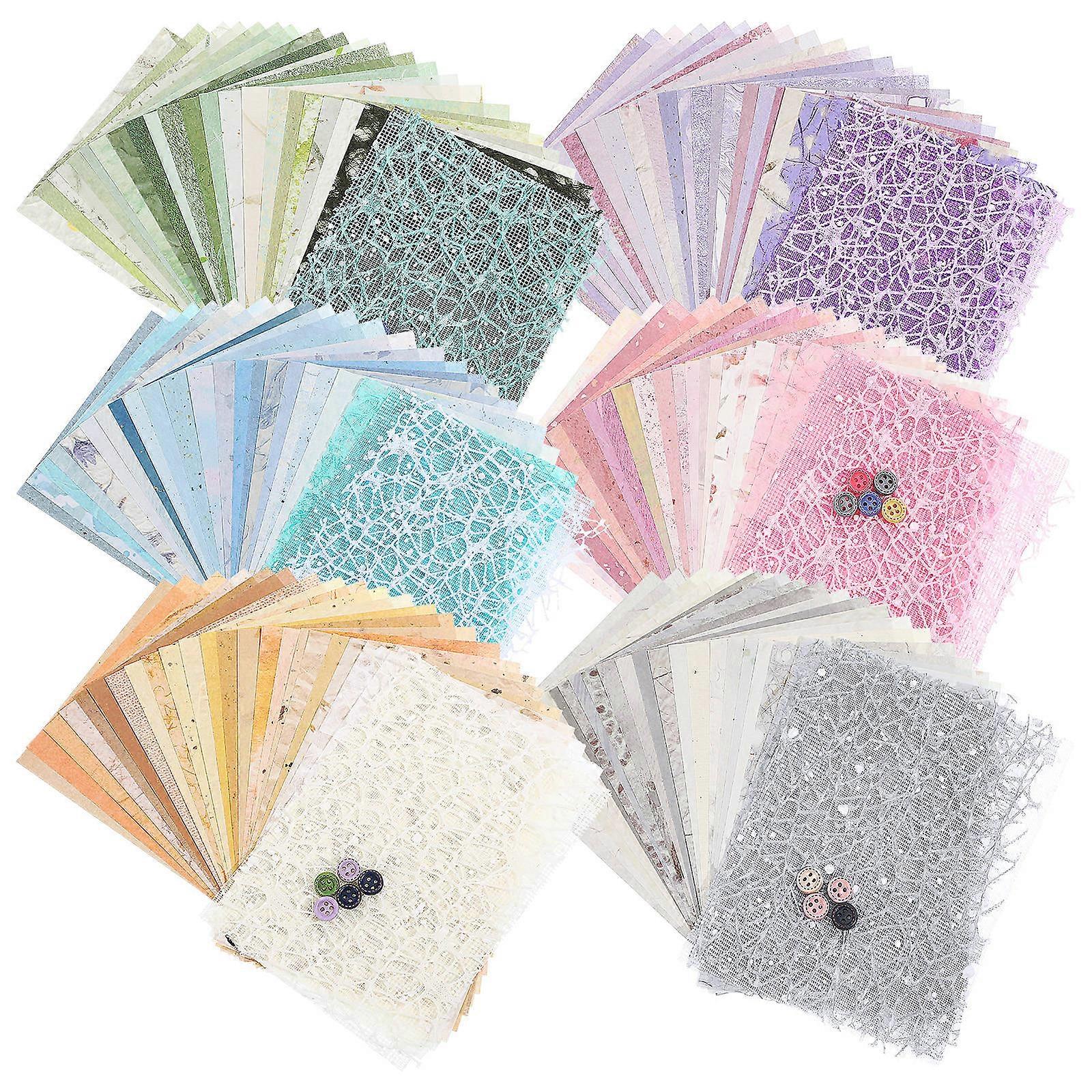 Aesthetic Paper Retro Crafting Scrapbook Material for 6Sets Projects