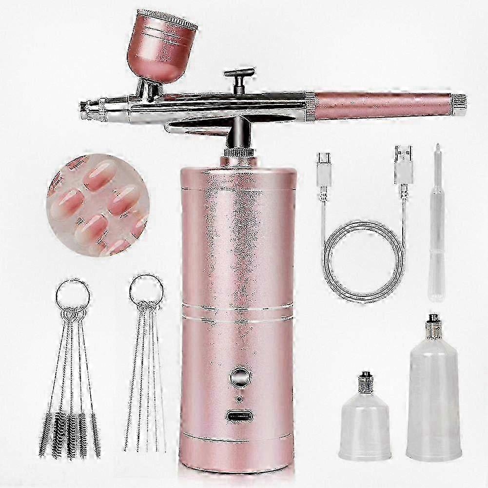 Professional Rechargeable Airbrush Kit for Nails with 0.3mm Nozzle and Dual-mode Operation at 25 PSI