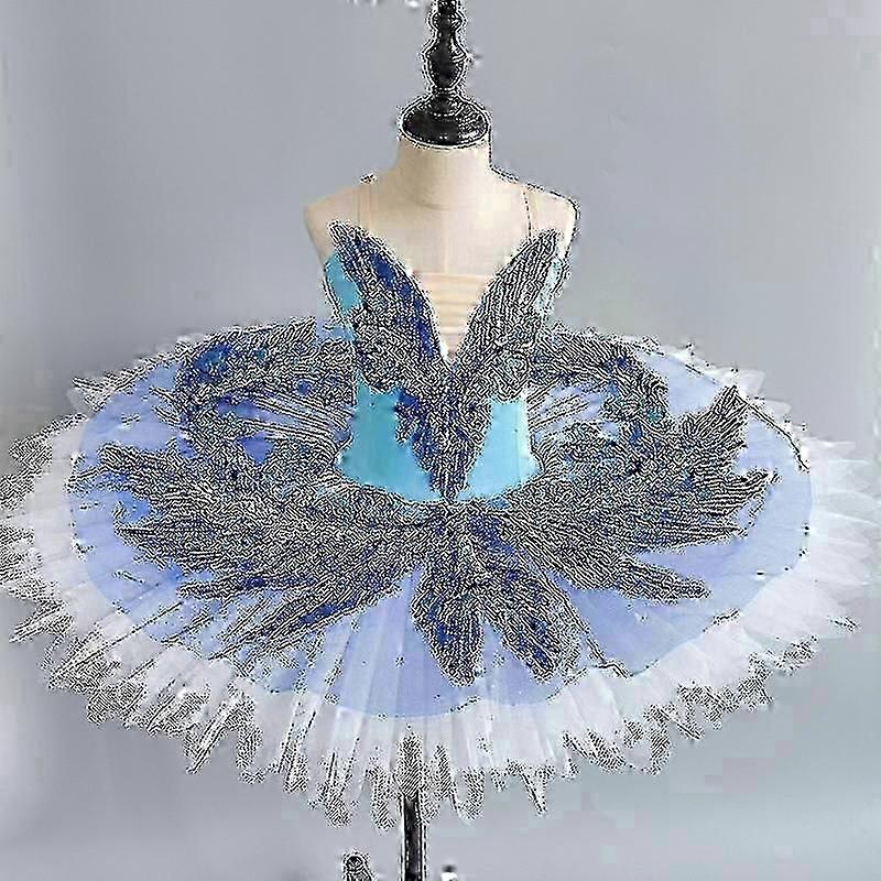 Girl's Skirted Leotards Swan Lake Ballerina Tutu Princess Dress