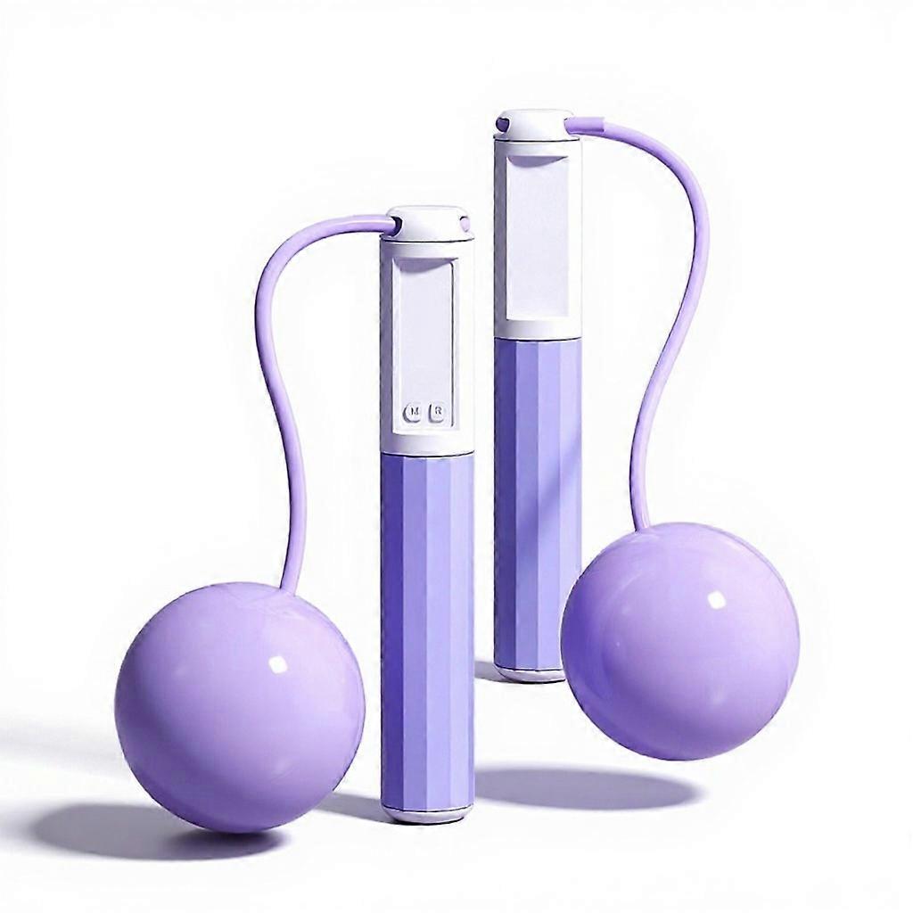 Weighted Jump Rope with Counter Skipping Rope LCD Display Adjustable Steel Ball Bearings Jumping Rop
