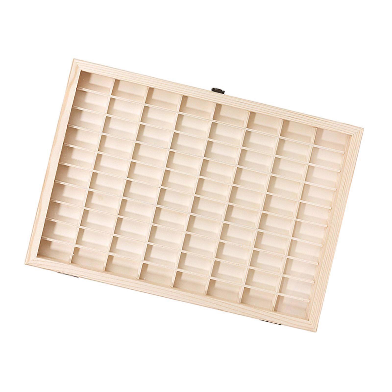 Ασφαλές κουτί αποθήκευσης ρολού φιλμ, οργανωτής δοχείου φιλμ υψηλής χωρητικότητας, κομψή ξύλινη βιτρίνα με διαφανές καπάκι, πολύχρωμη