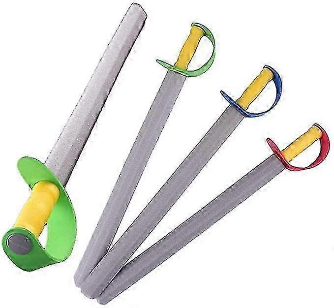 4pcs Foam Sword Knife Weapon Safety Performance Props Role-playing Toys Random Color