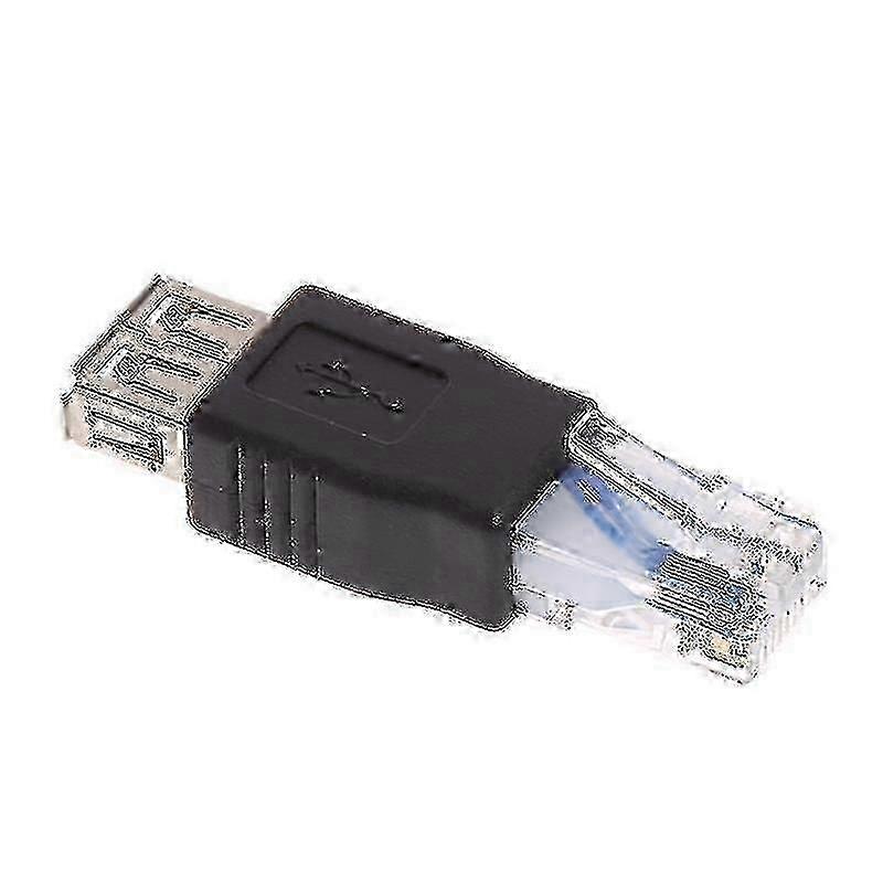 Usb Type A Female To Rj45 Male Ethernet Lan Network Router Socket Plug Adapter