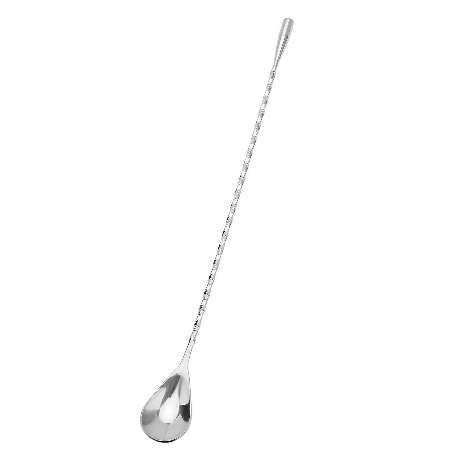 Jikaix Cocktail Mixing Spoons Long Handle Bar Spoon Bartender Drink Stirrer Barista Mixing Tool for Home Bar Ice Cream Smoothies