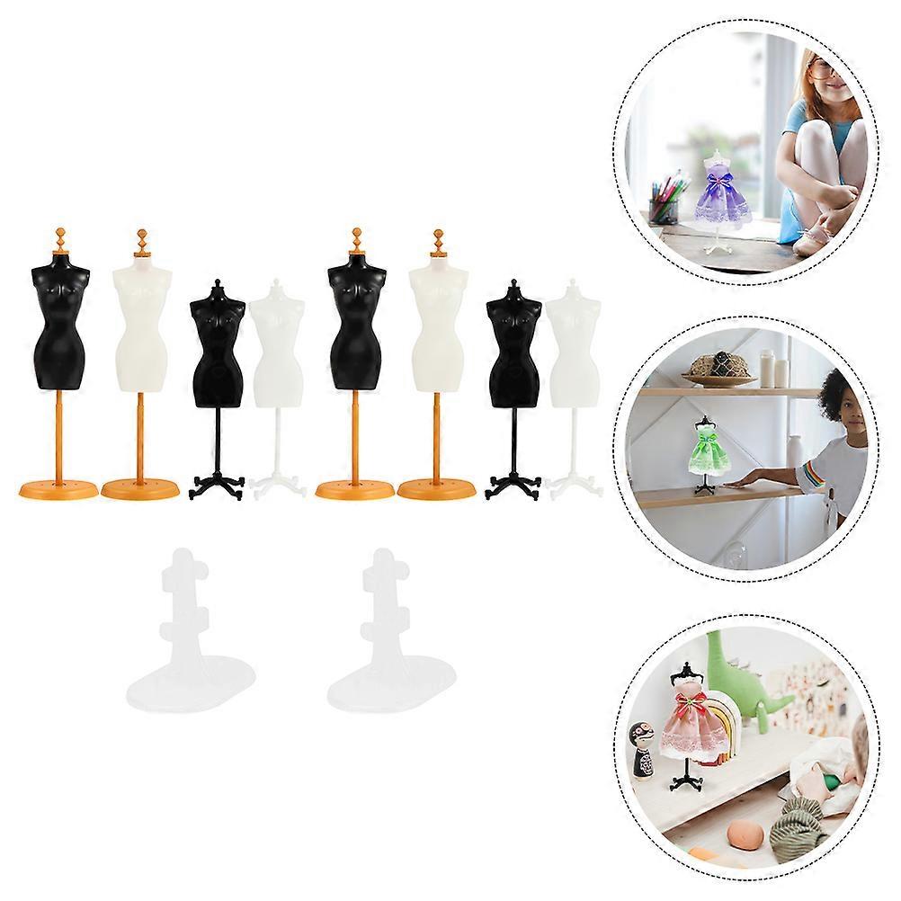 Mannequin Model Stand Doll Dress Support for Displaying 10Pcs