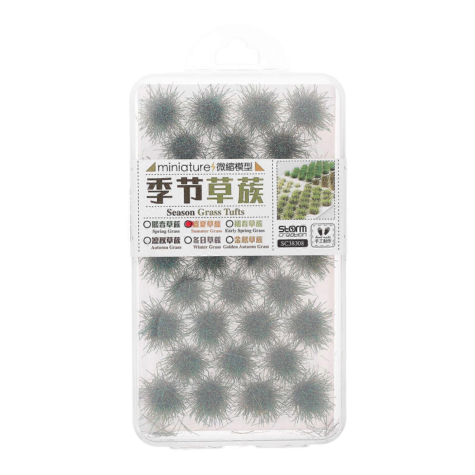 Simulation Grass Tufts Miniature Plastic Grass for Landscape Modeling 1Set