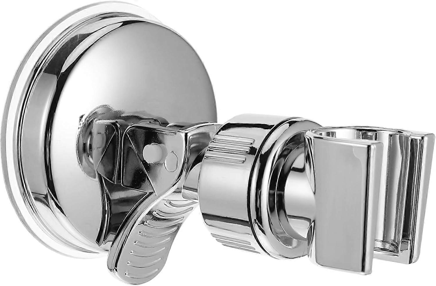 Adjustable Shower Head Holder Wall Mount with Suction Cup, Tool Install and Secure Grip