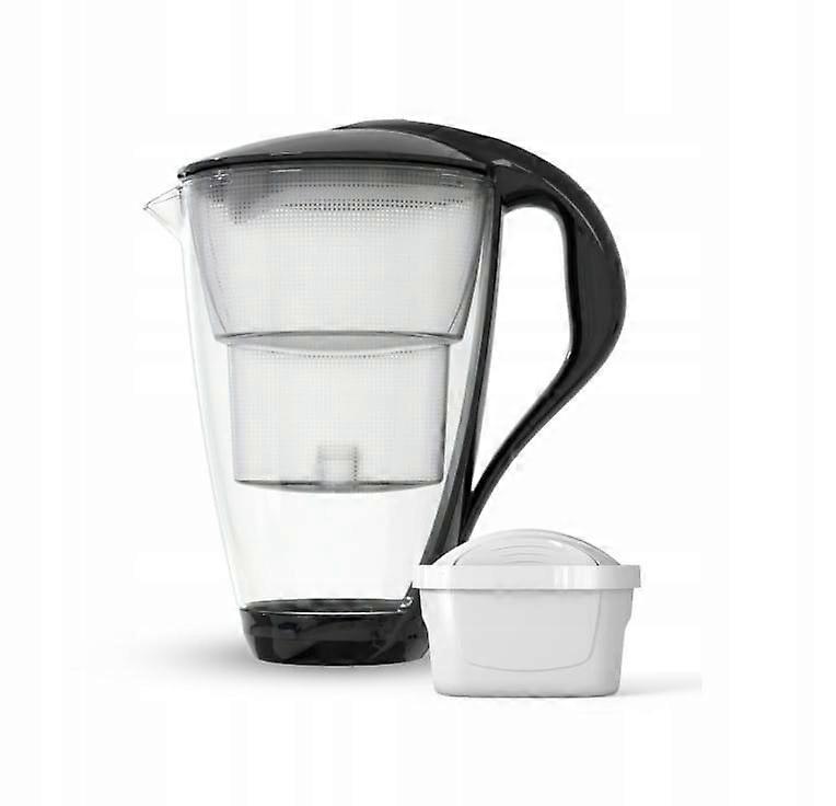 Dafi Crystal LED glazen filterkan – zwart met klassiek filter