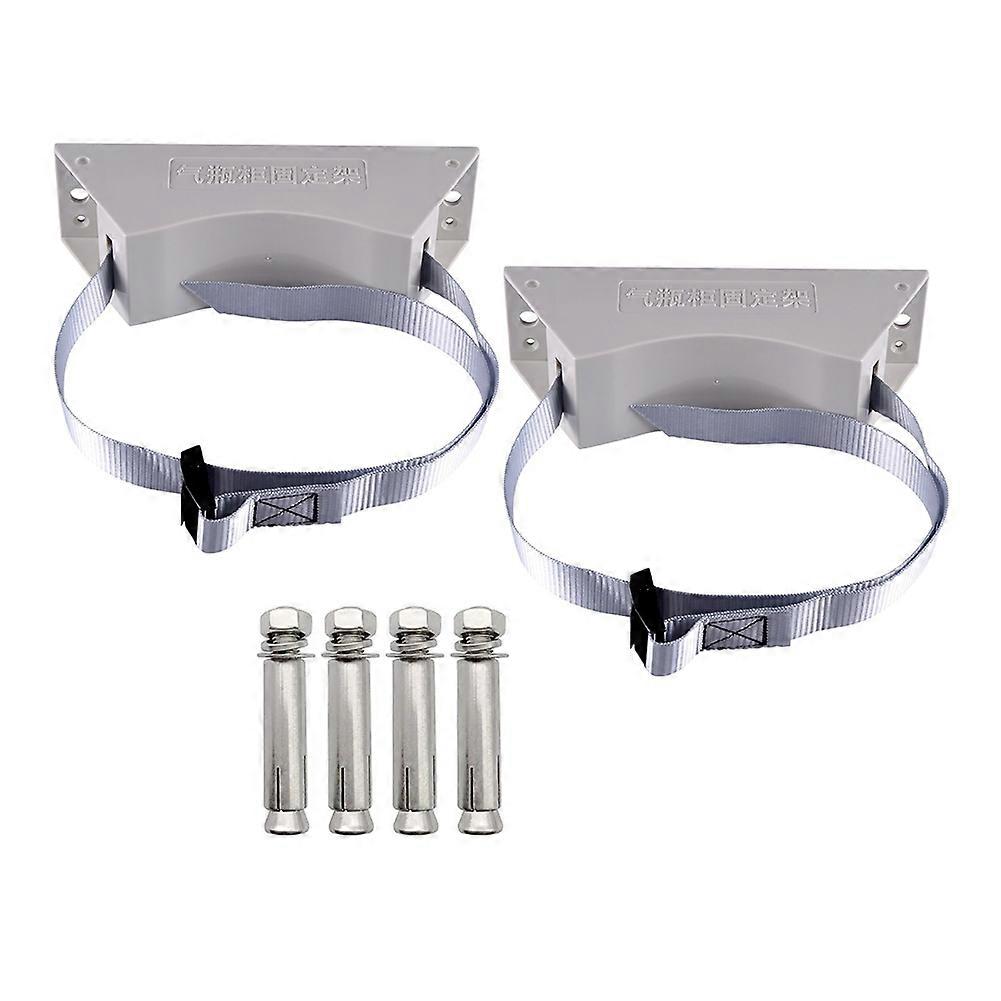 2Pcs Propane Tank Holder, Cylinder Wall Mounted Bracket,B