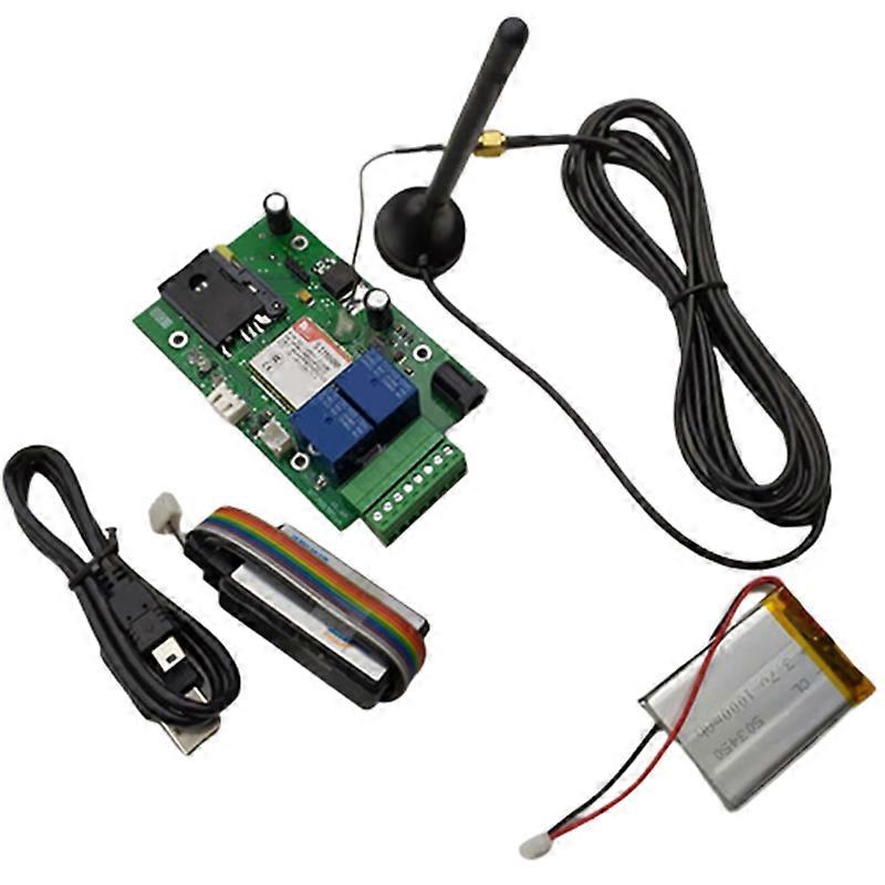 RTU5015 Plus GSM Remote Board with Two Alarm Input and One Relay Output and SMS Control Battery for Power Off Alarm