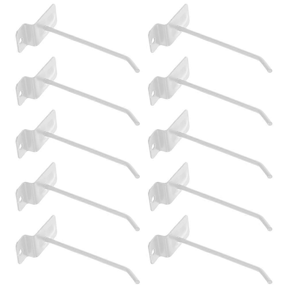 Λευκό σιδερένιο γάντζο για αποθήκευση σε ράφι σούπερ μάρκετ 10 τεμάχια