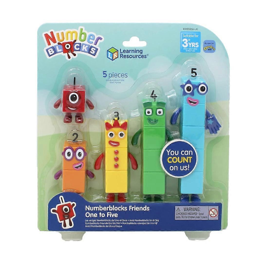 Numberblocks Friends One Tot Five Actiefiguur Set