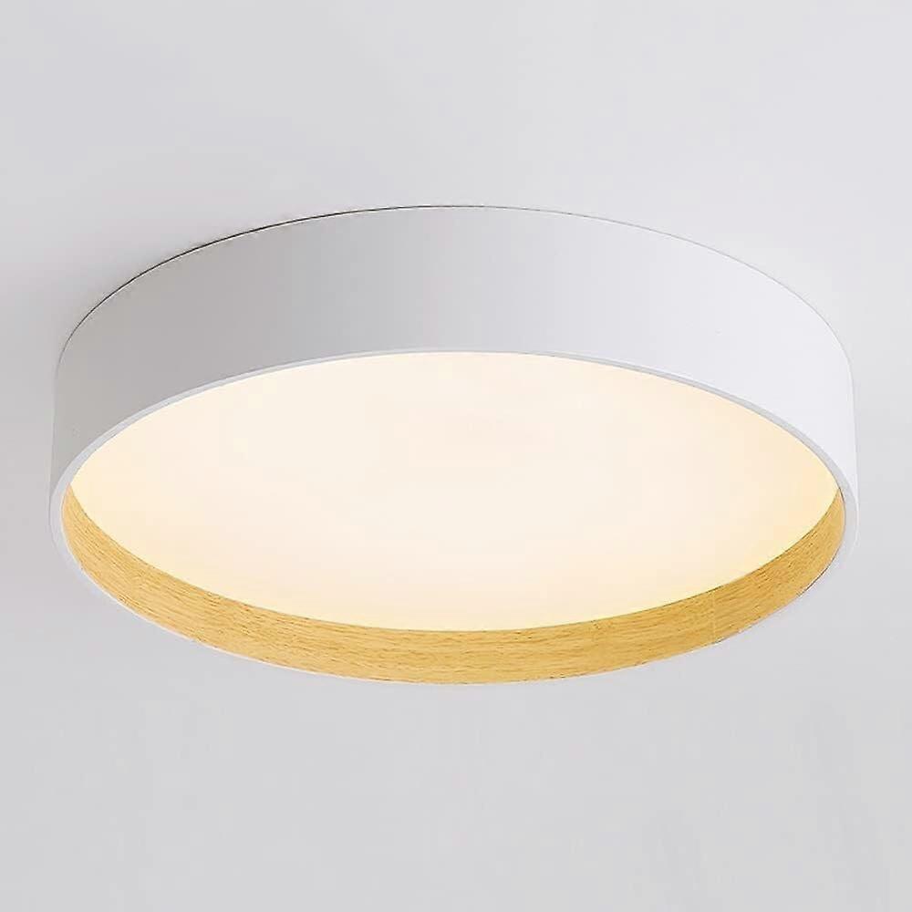 24W Modern LED Flush Mount Ceiling Light, Adjustable Color Temp, Energy Saving, 15.7'' Grey/White for Bedroom, Hallway, Balcony