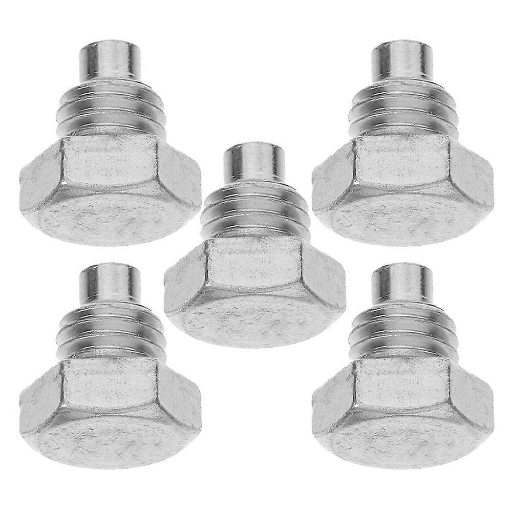 Five-Piece Jack Screw Bolt for Fixing Hydraulic Top Handle Silver Screws