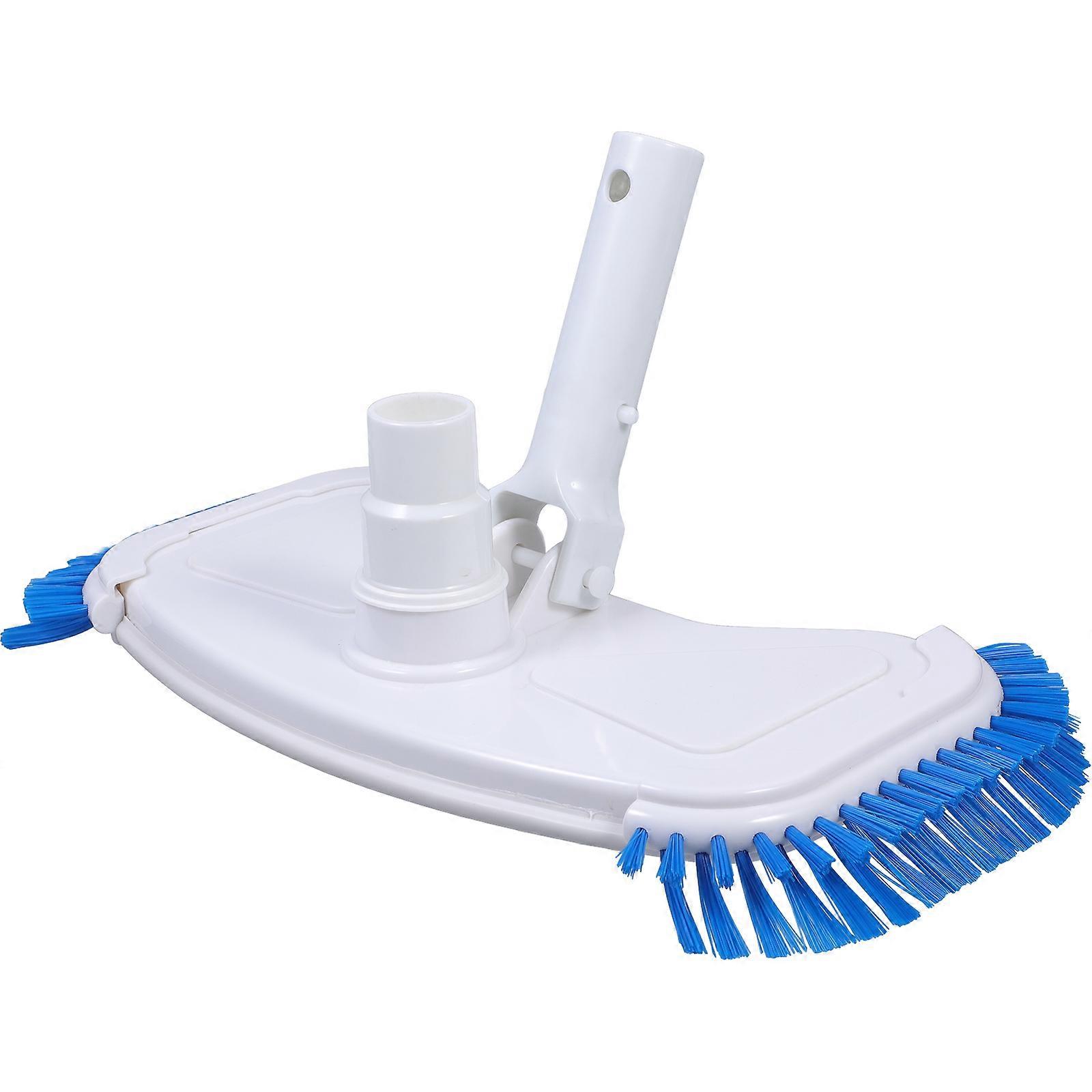 Pool Cleaning Vacuum Head with Brushes for Cleaning White PP Material