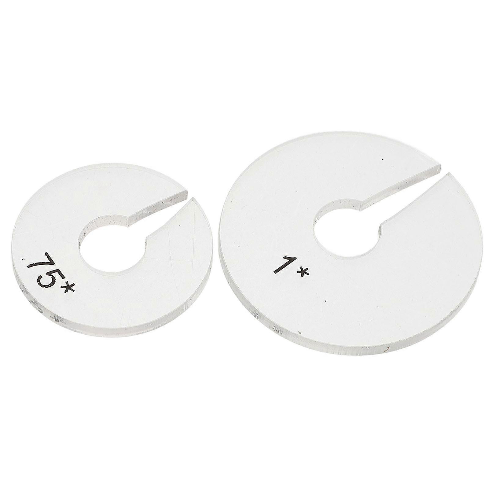 Durable Acrylic Sewing Gauge Multi-Functional Quilting Ruler 2Pcs Set