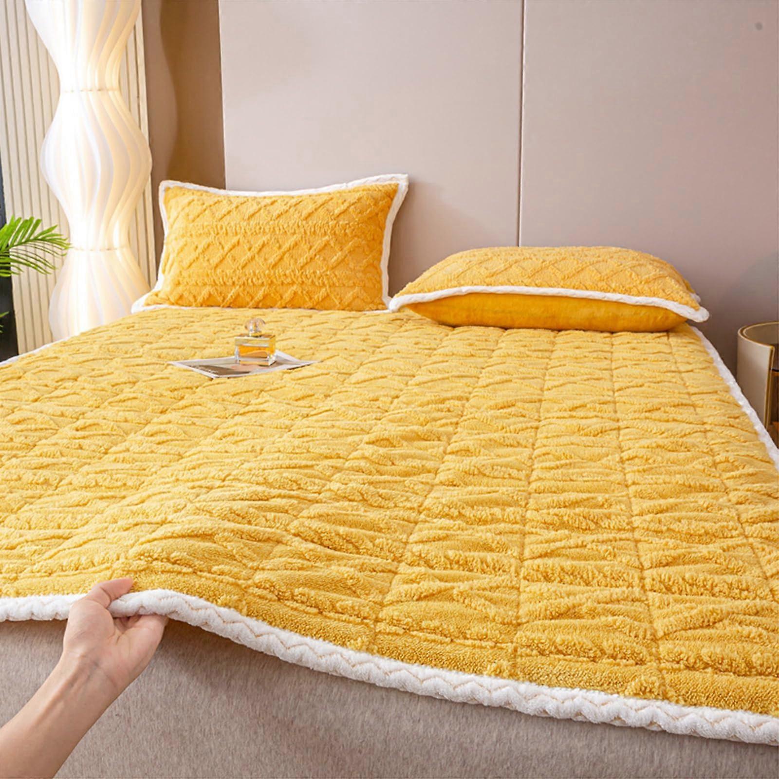 Plush Futon Mattress 200x220cm Breathable Quilted Foldable Floor Sleeping Pad Guest Bed