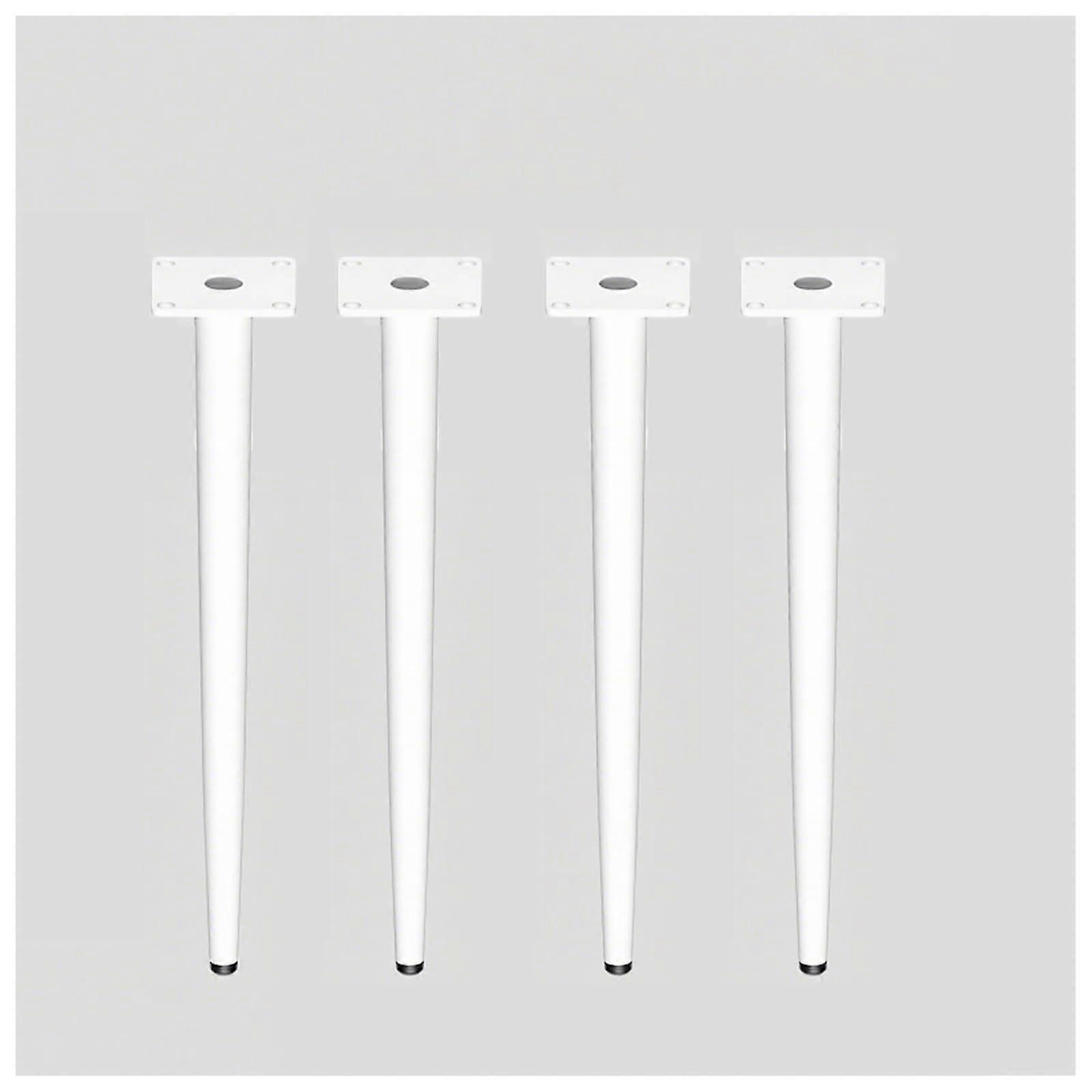 White Heavy Duty Metal Table Legs Set of 4 Rustproof Waterproof for Desk Dining Coffee Tables