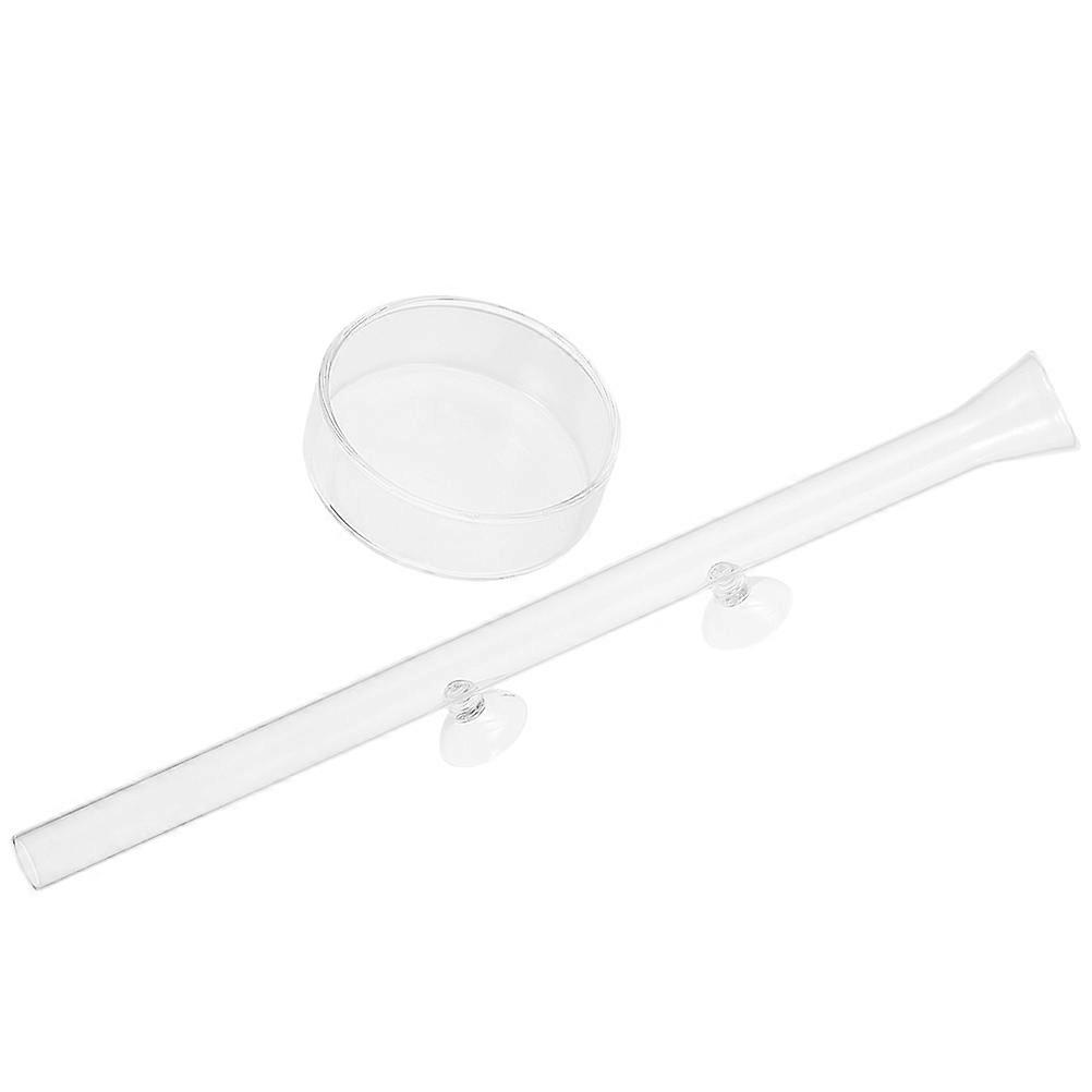 Aquarium Fish Feeder Tube for Shrimp Feeding Function 1Set