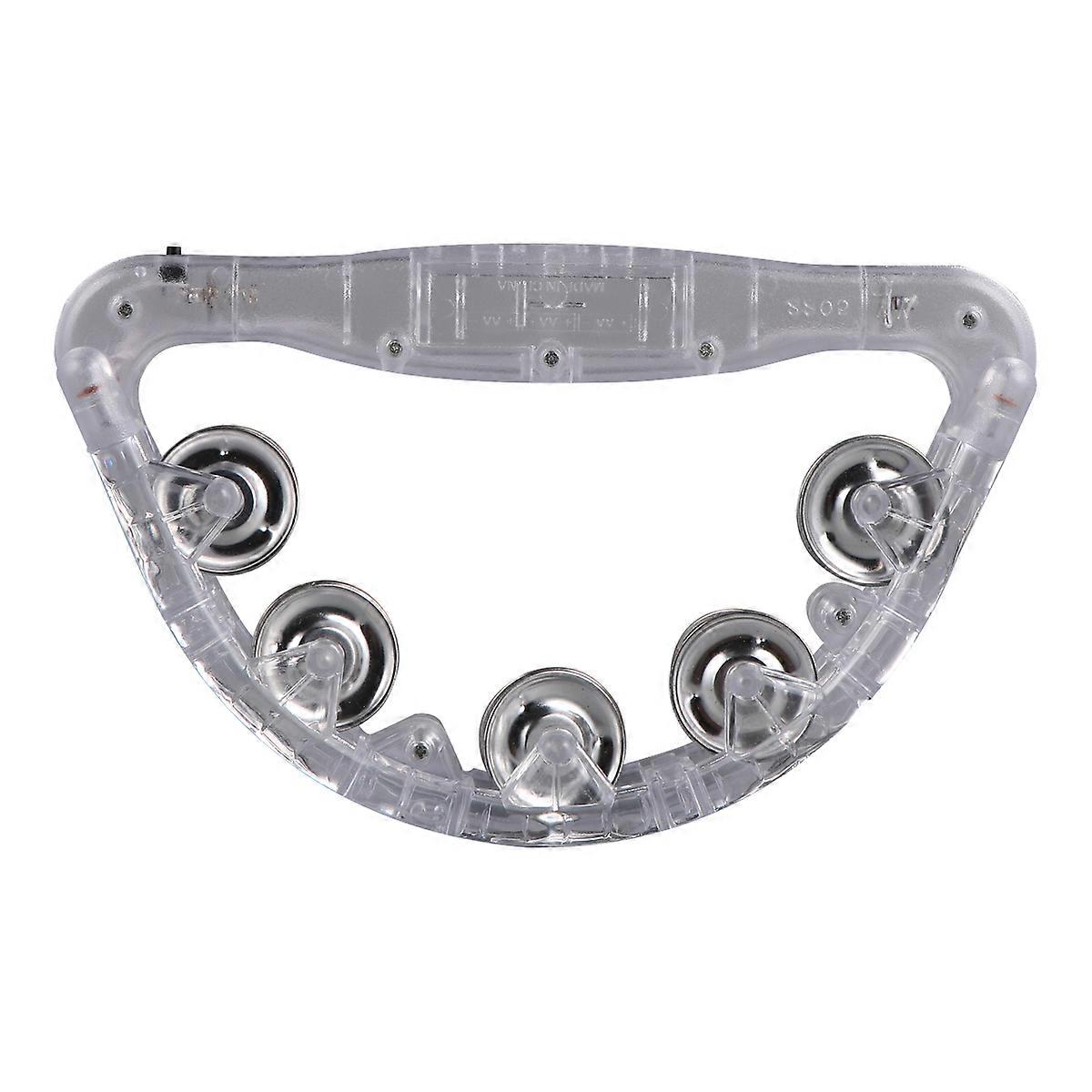 Flashing Handbell LED Handbell for Bar 2Pcs White Plastic