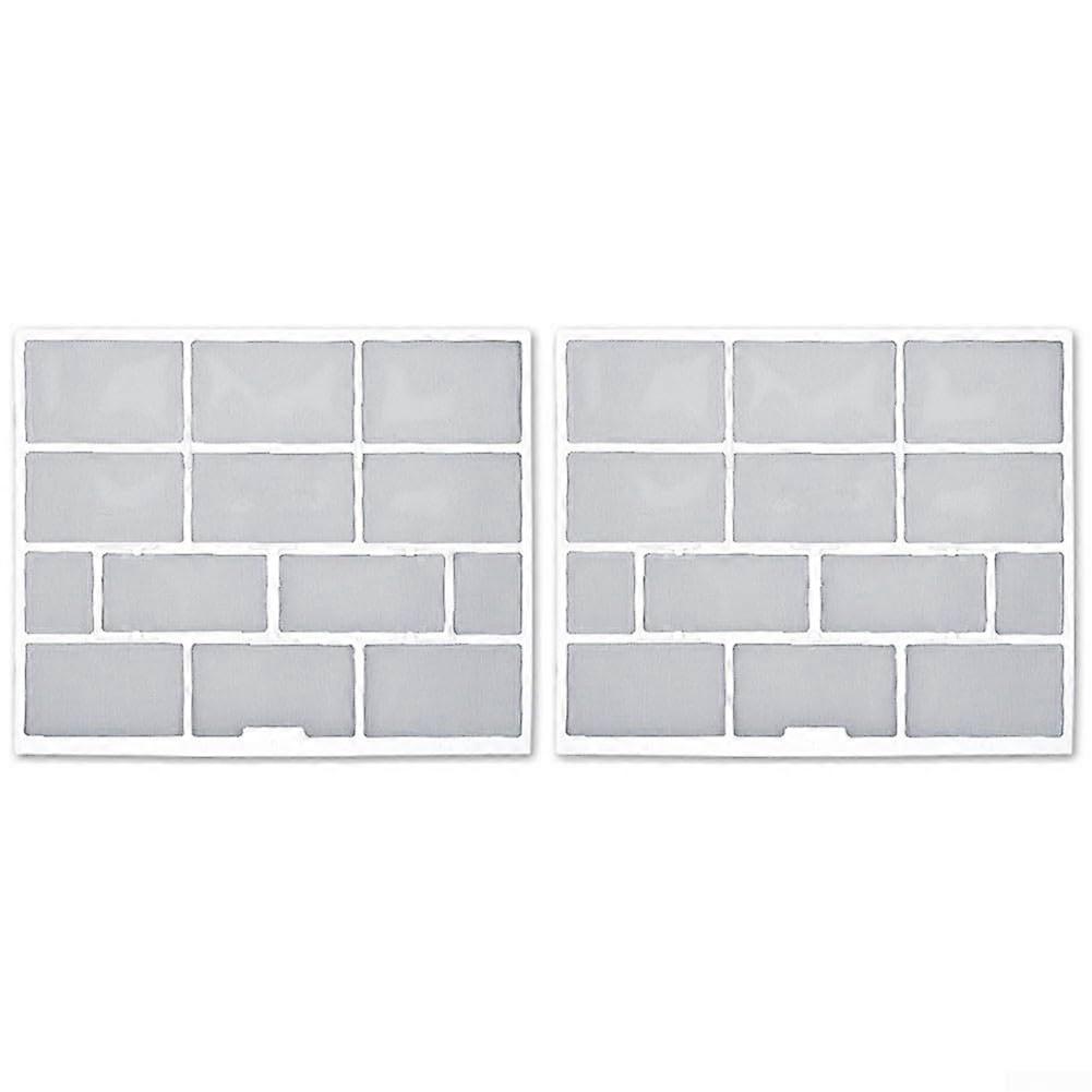 2pcs Air Conditioner Filter Dustproof Mesh Cover for Split System Indoor Unit 31x25.5cm