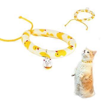 2025 Funny cat collar with bells, soft round design, separatist collar, quiet wear