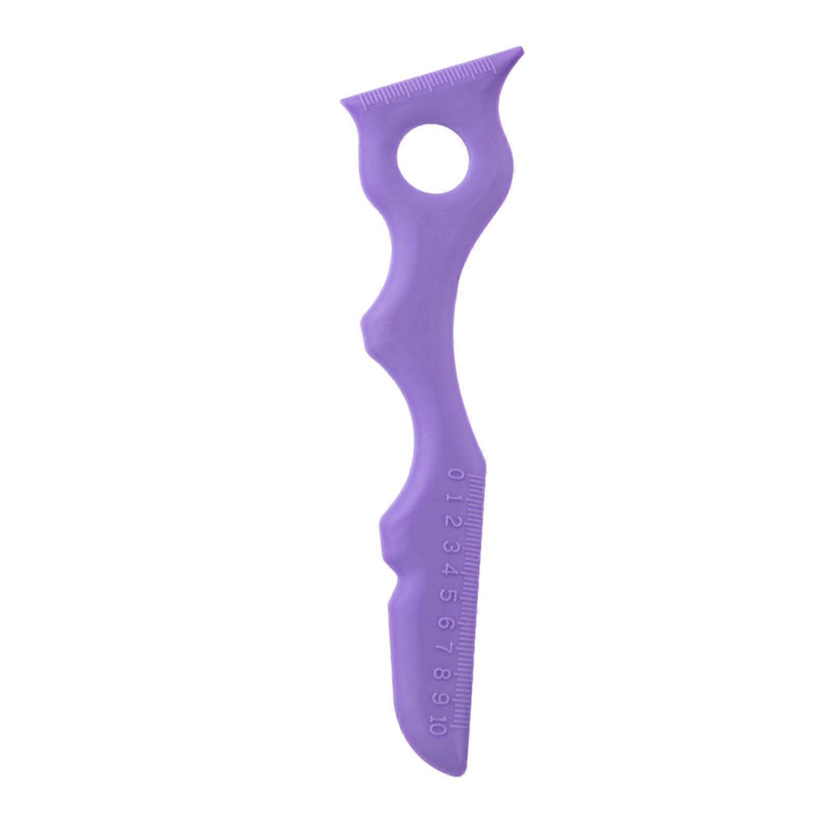 Reusable Silicone Eyeliner Stencil for Precise Winged Liner and Brow Shaping, Purple