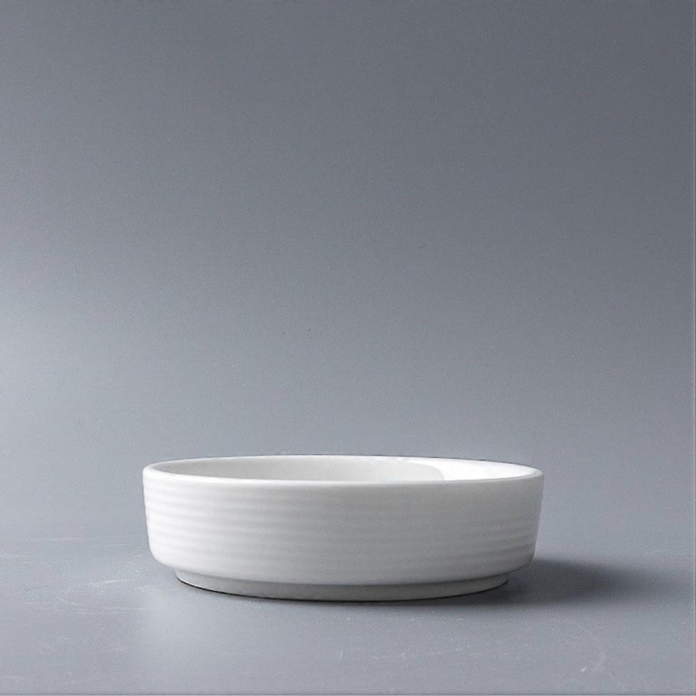 Ceramic Dipping Tray MultiFunction Tableware Dining Hall 4Pcs