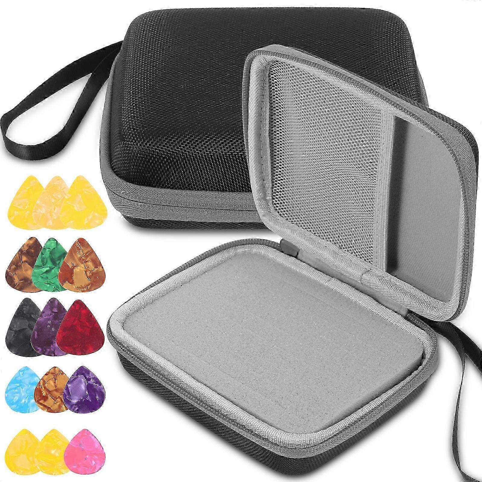 Guitar Picks with Storage Case for Storage Use Including 2Sets in Durable Case