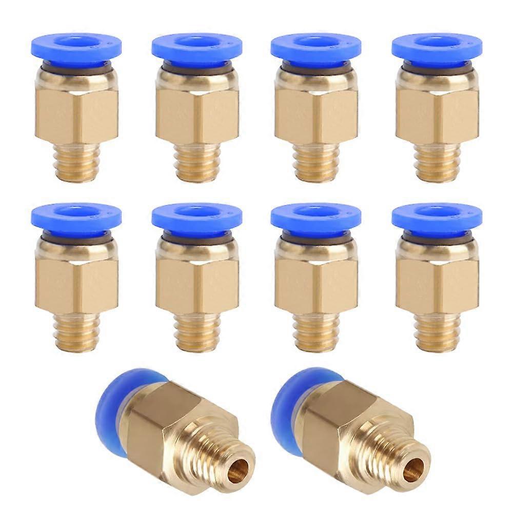 10pcs PC4M6 Pneumatic Connector Quick Tube Lock for 3D Printer PTFE Tube Wide Compatibility