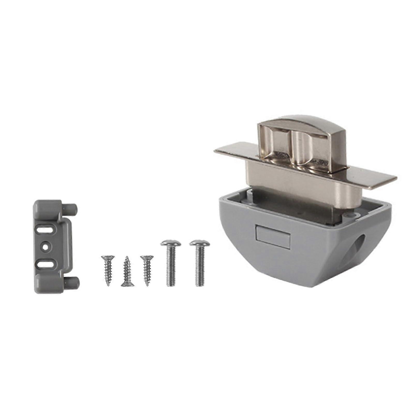 RV Cabinet Lock Keyless Push Button Catch for Campers and Caravans Secure Magnetic Latch