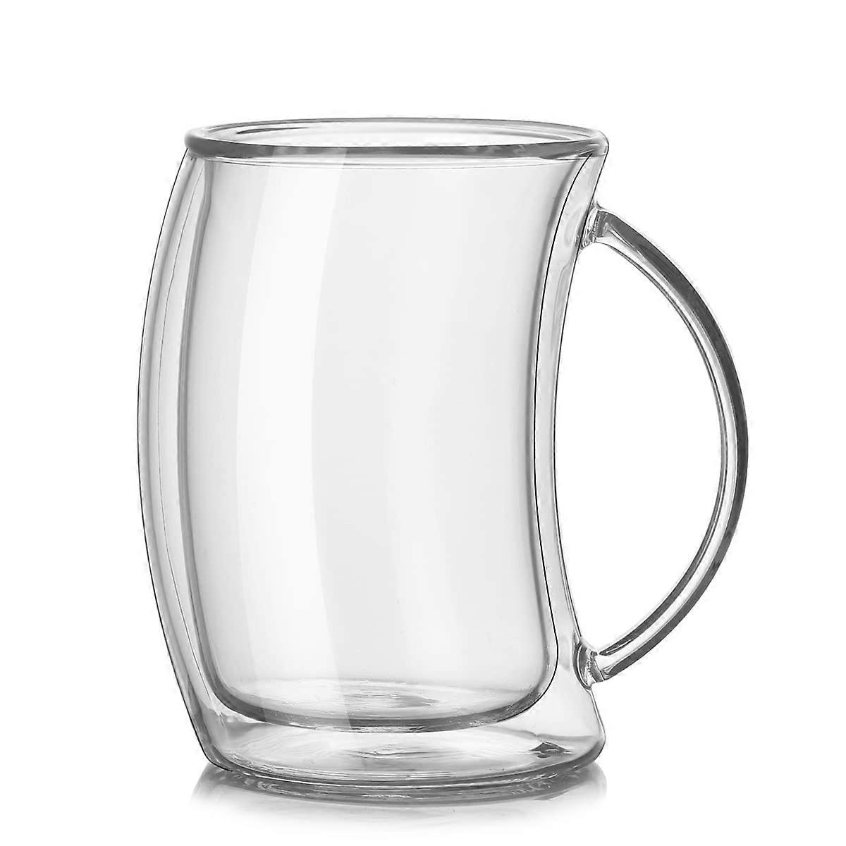 Double Wall Glass Coffee Mug 200ml Borosilicate Double Layer Insulated Tea Cup Microwave Safe