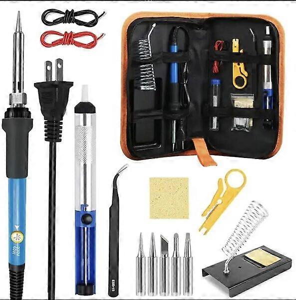 Constant Temperature Soldering Iron Kit Adjustable Temperature 60W 15 Pieces Welding Tools Set