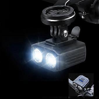 Fahrrad-Frontlampe, Fernlicht, Abblendlicht, Fahrradlenker, Taschenlampe, LED-Fahrradlaterne, USB wiederaufladbar, einfach zu installieren