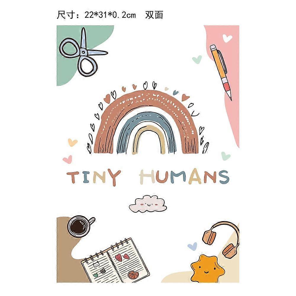 UV Printed Acrylic Clipboards Writing Board Writing Instrument Rectangle Rainbow 310x220x2mm