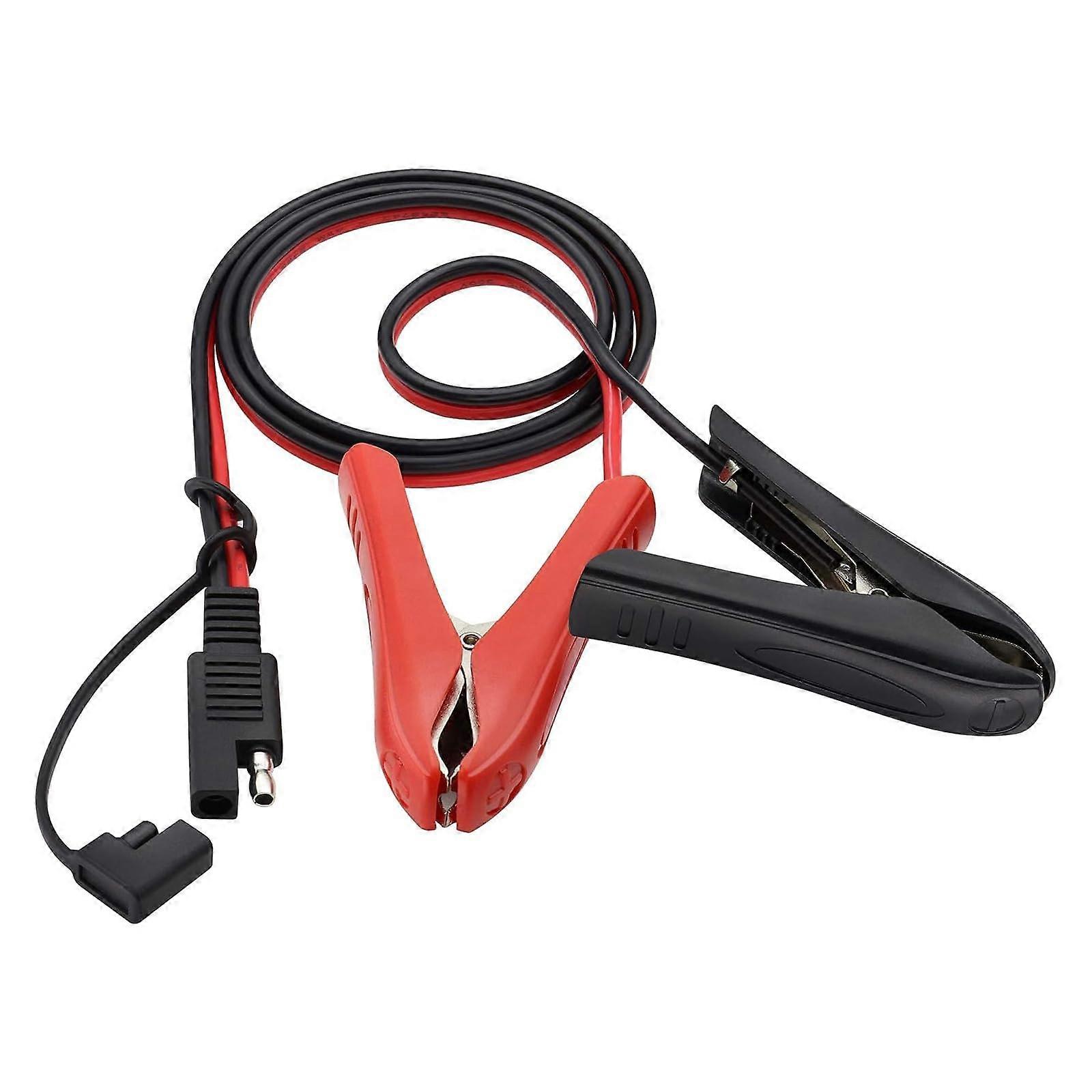 SAE Battery Connector Cable with Alligator Clips, Quick Connect Extension for Solar Panel Charging Ref:2145