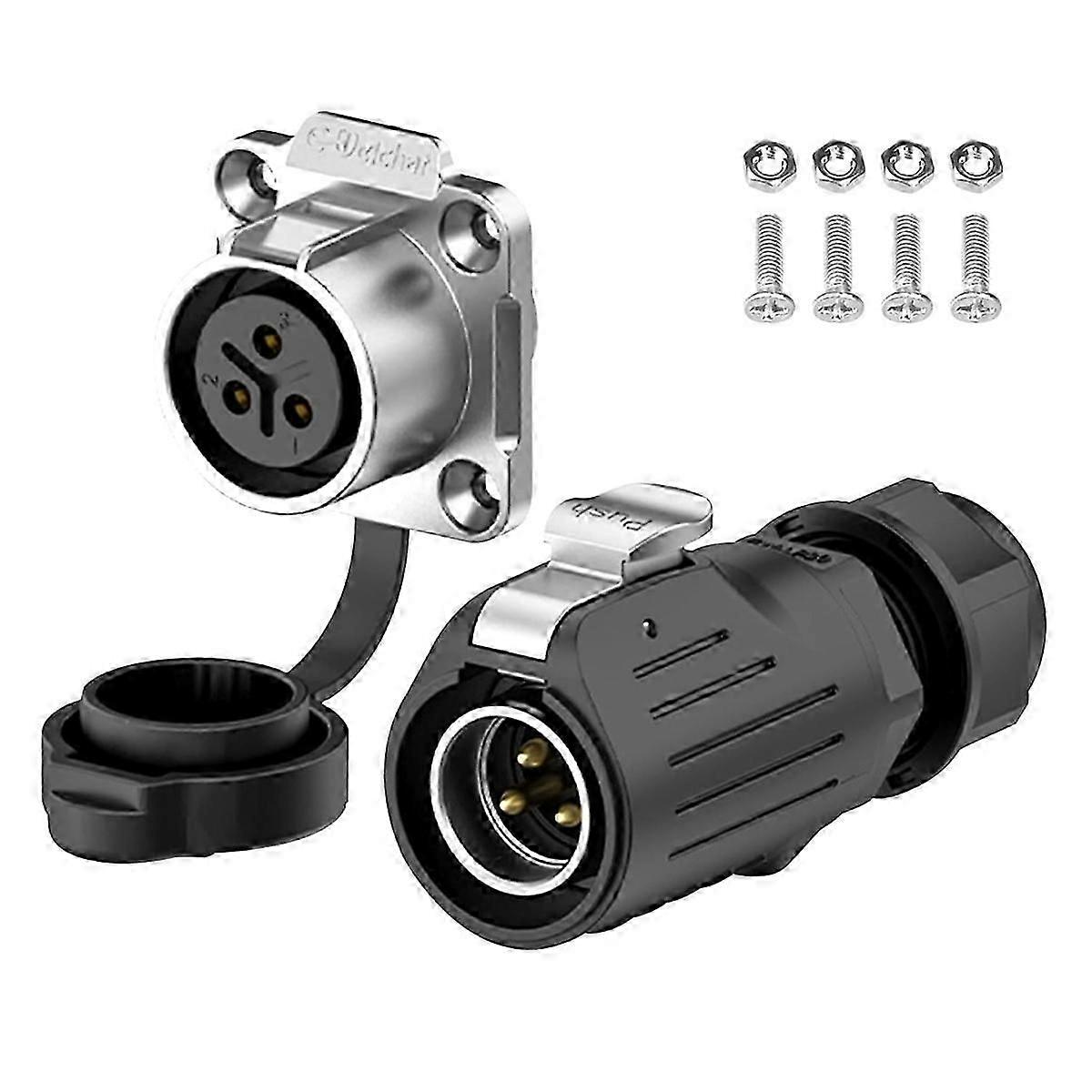 Industrial Connector IP68 Quick Plugging Circular Connector (3 Pin)