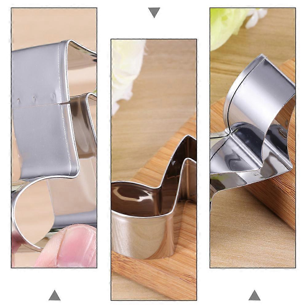 Baking Tools Musical Note Cookie Cutter Mold 10Pcs Stainless Steel