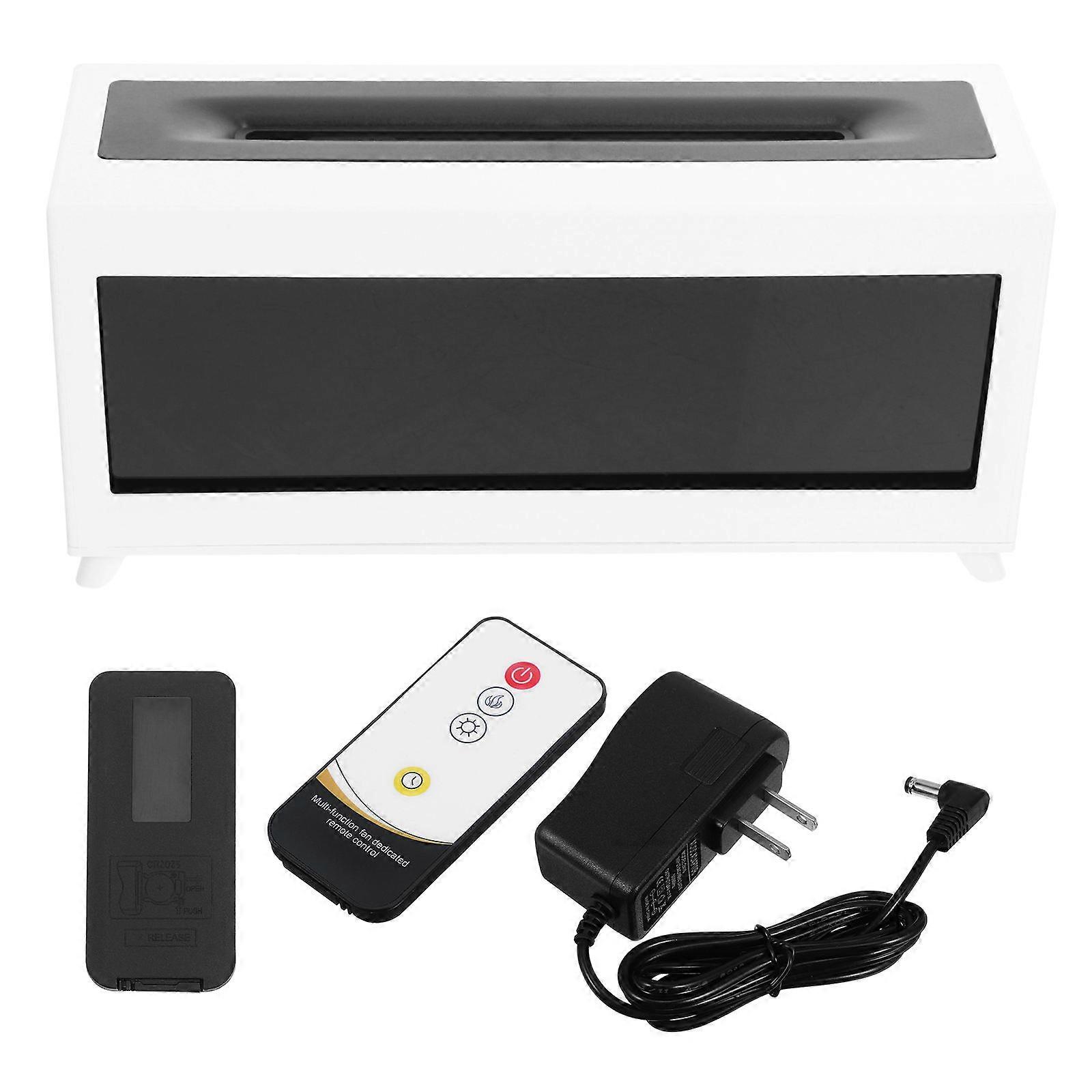 Flame Diffuser Humidifier with Remote for Aromatherapy White