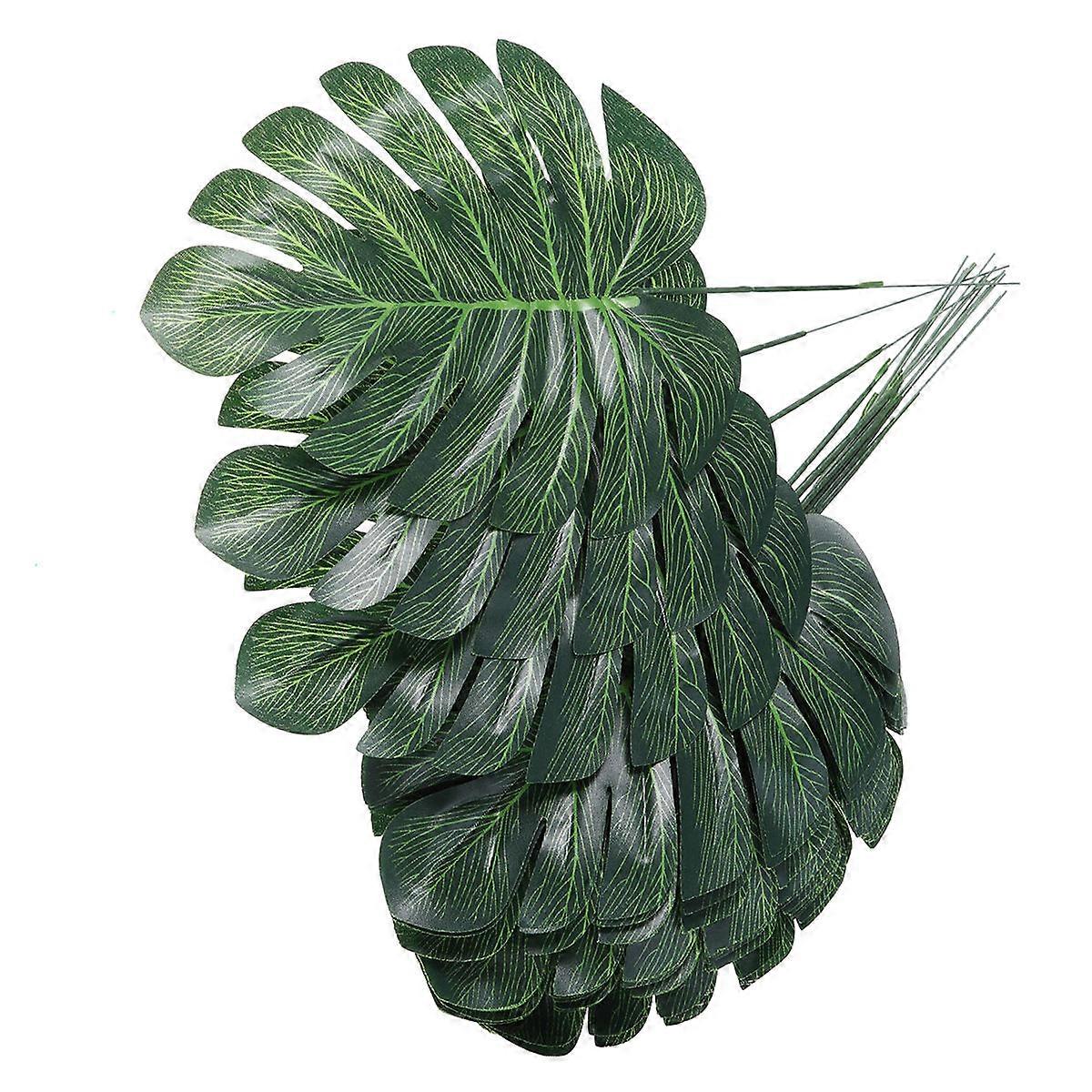 Artificial Leaf Green Small Size Simulation for Decoration 40Pcs Set