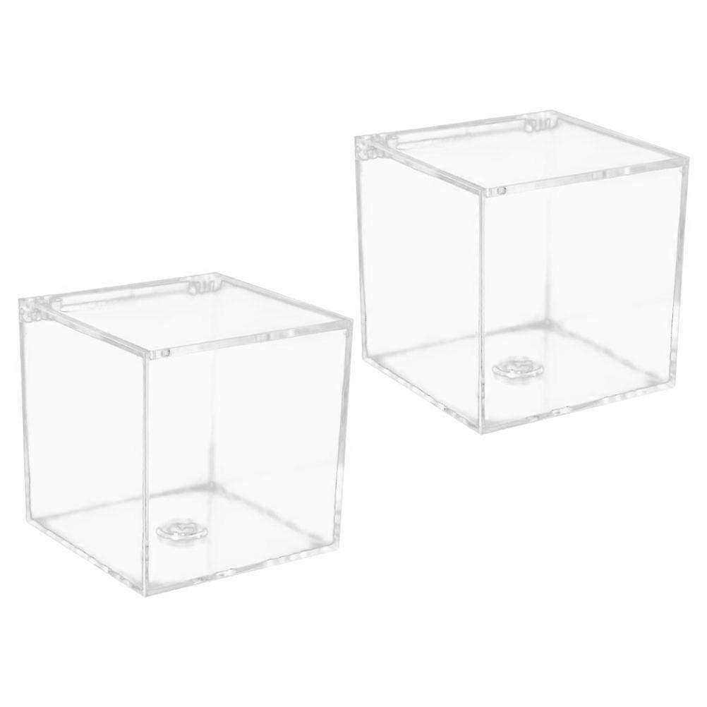 Transparent Candy Box Acrylic Storage Box for Food Storage 2Pcs Portable Set