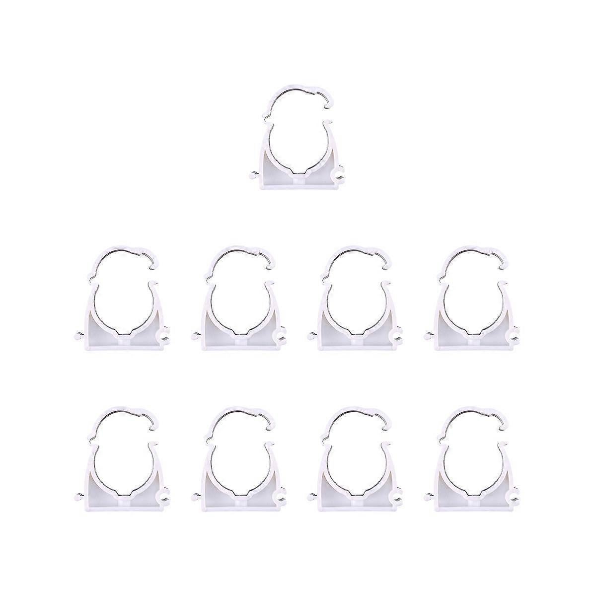 Industrial Pipe Clamp Plastic Material Securing Pipes Water Systems 32mm Outer Diameter 10Pcs
