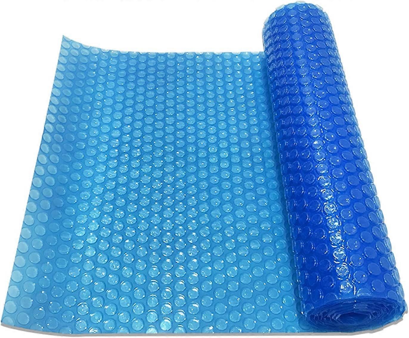 Solar Pool Cover 4x7m Blue Rectangular Spa Blanket Dust and Leaf Resistant Swimming Pool