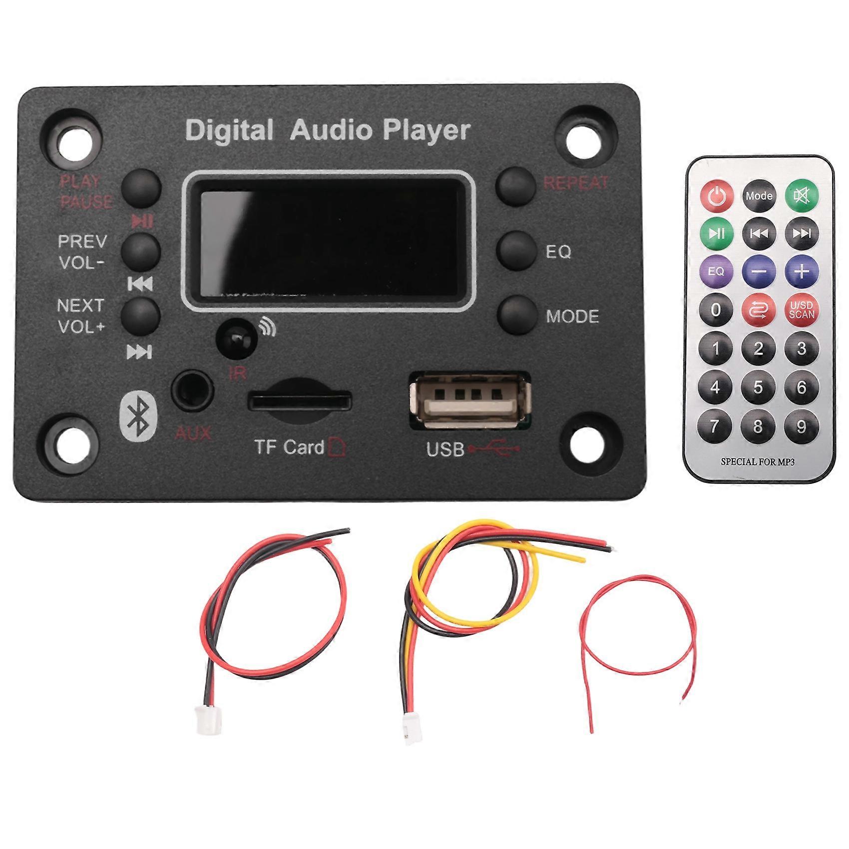 MP3 Player Module Bluetooth-Compatible JQ- with Power Amplifier Decoder Board Amplifier Car FM Radi