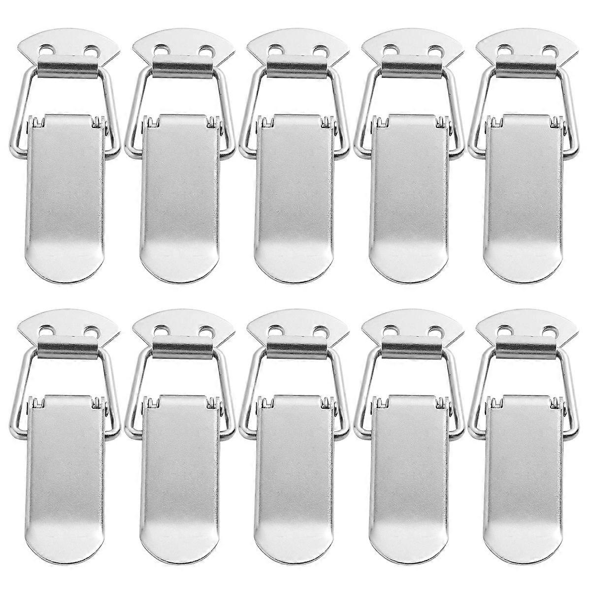 10Pcs Durable Stainless Spring Loaded Toggle Latch Catch Clamp Clip for Case Box