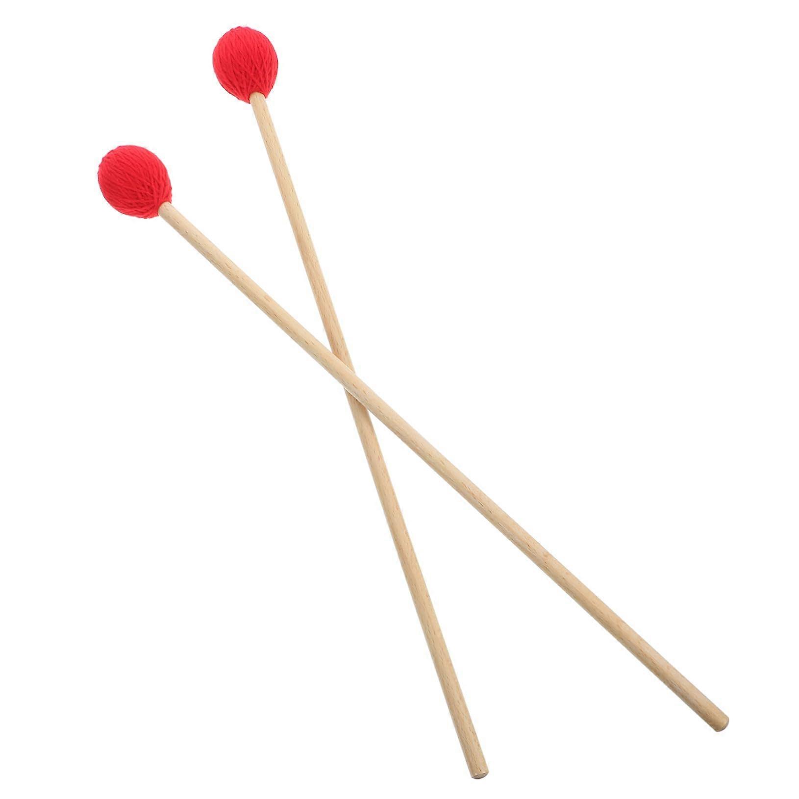 Marimba Mallets Pair with Wrapped Handles for Improved Sound Control and Balanced Percussion Practice