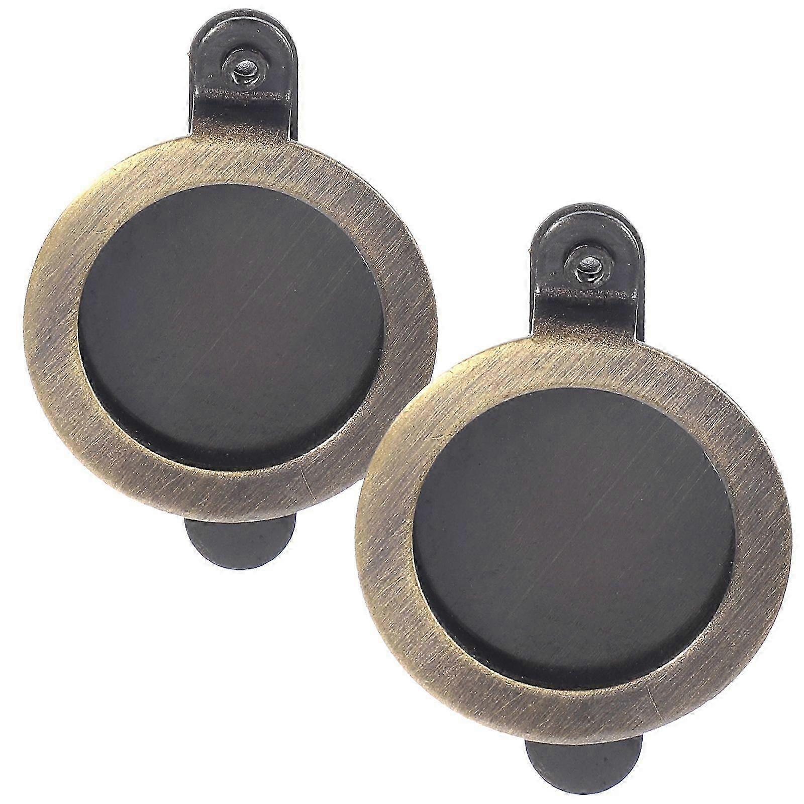 Lot de 2 cache-jonction en cuivre pour appartements.