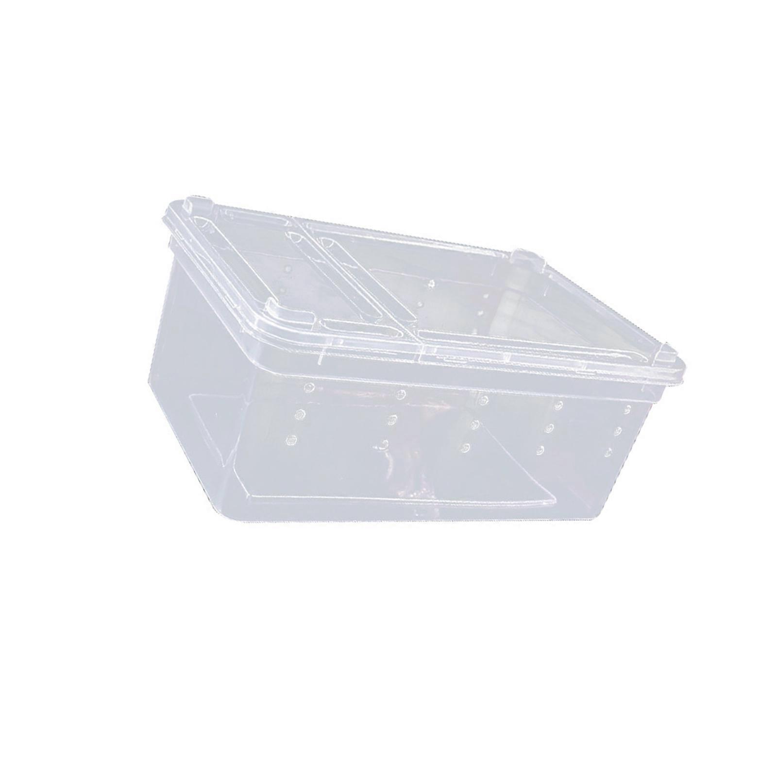 Plastic Lizards Keeper Tanks Observation Panel Breathable Design Stackable Enclosure  1